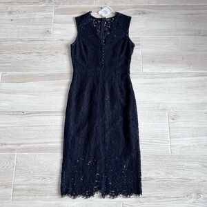 NWT Bardot Black Lace Sleeveless Midi Dress